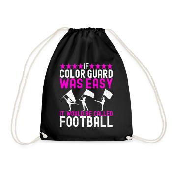 Drapeau agitant la fanfare garde de couleur - Sac de sport léger - noir - Devant