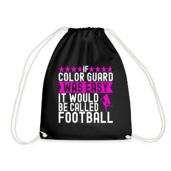 Drapeau agitant la fanfare garde de couleur - Sac de sport léger - noir - Devant