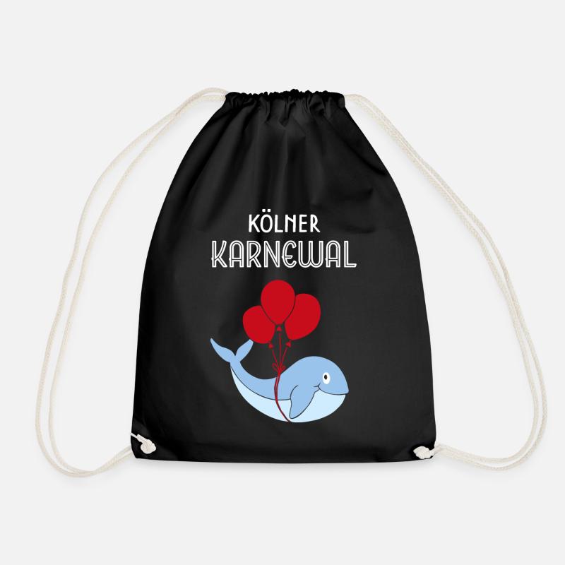 Kölner Karnewal Karneval Fasching Konfetti Köln - Turnbeutel - Schwarz
