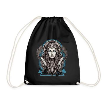 Mythologie et force La Servante du bouclier - Sac de sport léger - noir - Devant