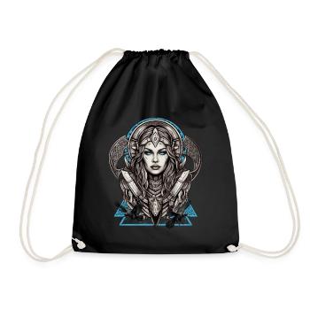 Mythologie et force La Servante du bouclier - Sac de sport léger - noir - Devant