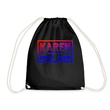Karen make U.S. great again - Turnbeutel - Schwarz - Vorne