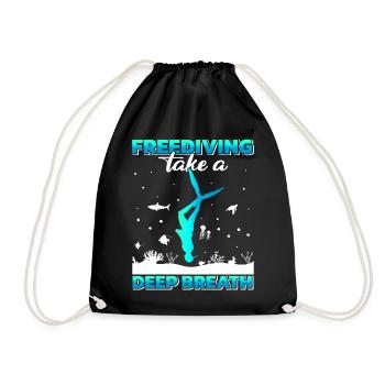 Diving, Apnea Diving, Apnea No Limit Freediving - Drawstring Bag - black - Front