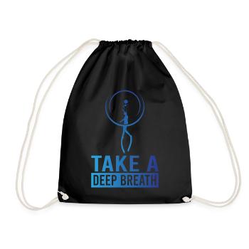 Diving, Apnea Diving, Apnea No Limit Freediving - Drawstring Bag - black - Front