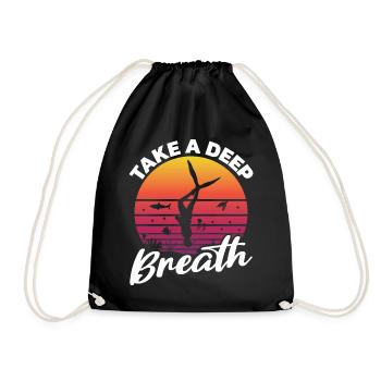 Diving, Apnea Diving, Apnea No Limit Freediving - Drawstring Bag - black - Front