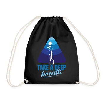 Diving, Apnea Diving, Apnea No Limit Freediving - Drawstring Bag - black - Front