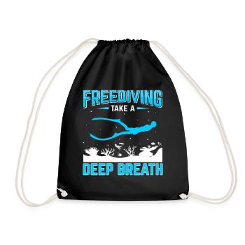 Diving, Apnea Diving, Apnea No Limit Freediving - Drawstring Bag - black - Front
