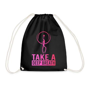 Diving, Apnea Diving, Apnea No Limit Freediving - Drawstring Bag - black - Front