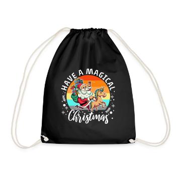Have a magical christmas - Drawstring Bag - black - Front