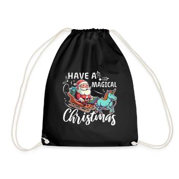 Have a magical christmas - Drawstring Bag - black - Front