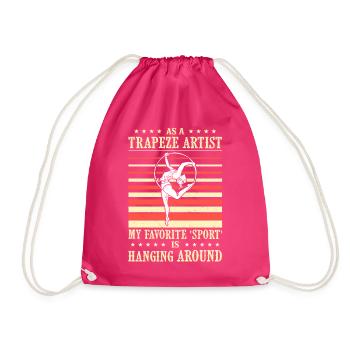 Zirkus Luftseiden Aeralist Akrobatik Trapez - Turnbeutel - Fuchsia - Vorne