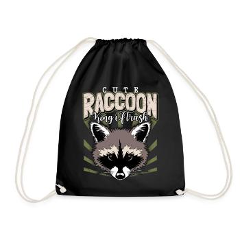 Illustration De Raton Laveur, Raton Laveur, Raton laveur-Racoon - Sac de sport léger - noir - Devant