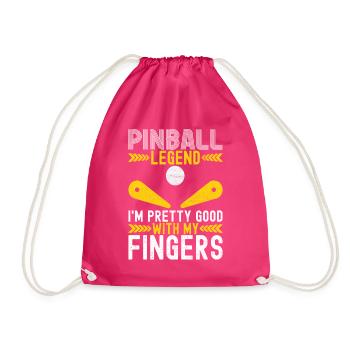 Pinball Flipper - Turnbeutel - Fuchsia - Vorne