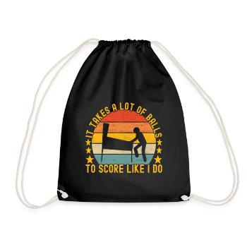 Pinball Flipper - Drawstring Bag - black - Front