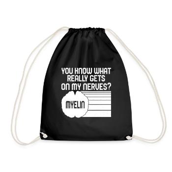 T-shirt de sensibilisation à la SP, vous savez ce qui se passe vraiment - Sac de sport léger - noir - Devant