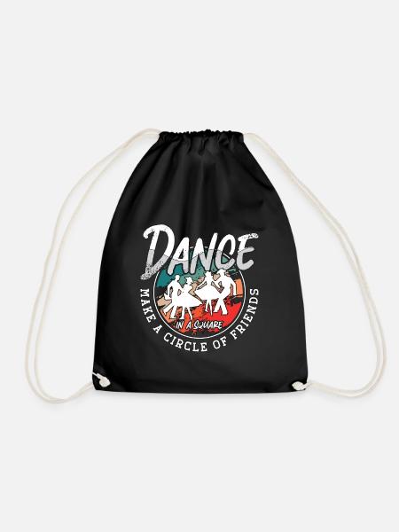 Square Dancing Dance In A Square Make Couple Dance - Turnbeutel - Schwarz