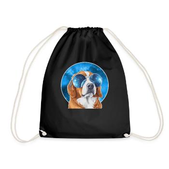 Corgi Wearing Cosmic Eyeglasses Galaxy Dog Lovers - Turnbeutel - Schwarz - Vorne