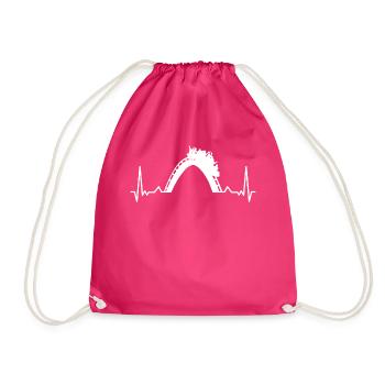 Amusement parks, fairground, funfair - Drawstring Bag - fuchsia - Front