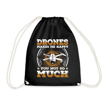 Drone Joy – You're Not So Mine - Drawstring Bag - black - Front