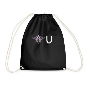 Be you! Self-confidence, positive thinking, motivation - Drawstring Bag - black - Front