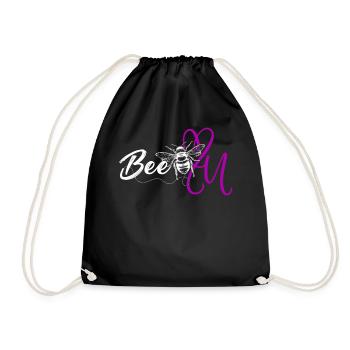 Be you! Self-confidence, positive thinking, motivation - Drawstring Bag - black - Front
