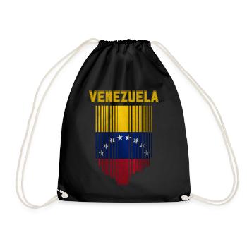Drapeau du Venezuela, fierté vénézuélienne - Sac de sport léger - noir - Devant
