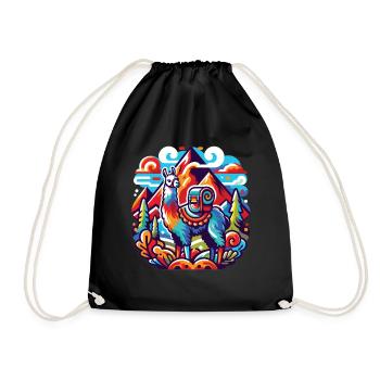 Lama de randonnée : De sommet en sommet - Sac de sport léger - noir - Devant