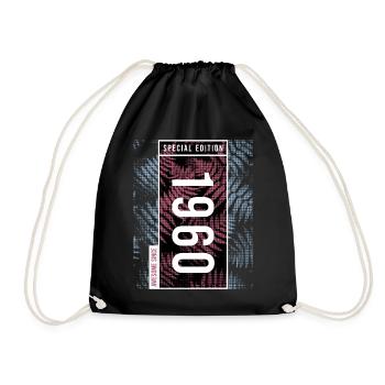 Special Edition 1960 Birthday Urban Graphic - Drawstring Bag - black - Front
