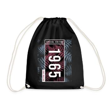 Special Edition 1965 Birthday Urban Graphic - Drawstring Bag - black - Front