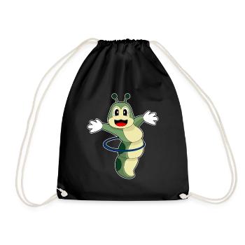 Caterpillar Fitness Hoop Workout Gymnastics - Drawstring Bag - black - Front