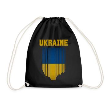 Drapeau ukrainien, fierté ukrainienne - Sac de sport léger - noir - Devant