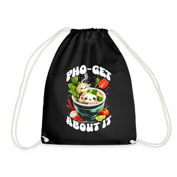 Soupe Pho Cuisine Vietnamienne Pho-get About It Kawaii - Sac de sport léger - noir - Devant
