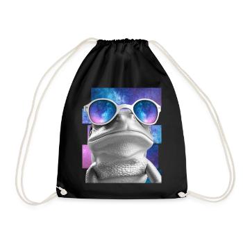 Frog Space Glasses Tree Frog Galaxy Sunglasses - Turnbeutel - Schwarz - Vorne
