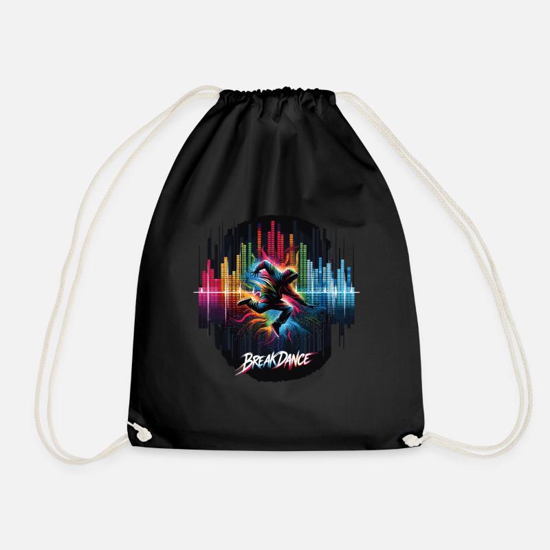 Breakdance Breakdancer Breakdance Kinder - Turnbeutel - Schwarz