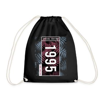 Special Edition 1995 Birthday Urban Graphic - Drawstring Bag - black - Front