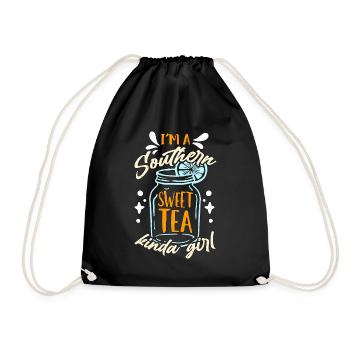 Sweet Tea I'm A Southern Sweet Tea Southern Food - Drawstring Bag - black - Front