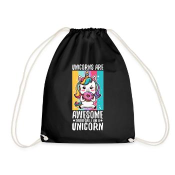 100 magical days of school - Drawstring Bag - black - Front