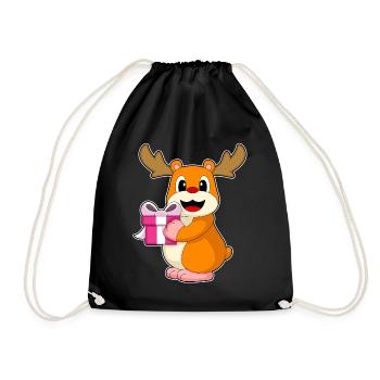 Forfait de Noël hamster - Sac de sport léger - noir - Devant
