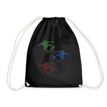 Skateboard Silhouette Skatepark Skateboarder Si - Sac de sport léger - noir - Devant