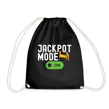 Pinball Flipper - Drawstring Bag - black - Front