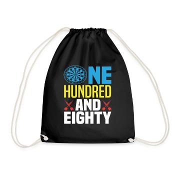 180 Dart Players - Drawstring Bag - black - Front