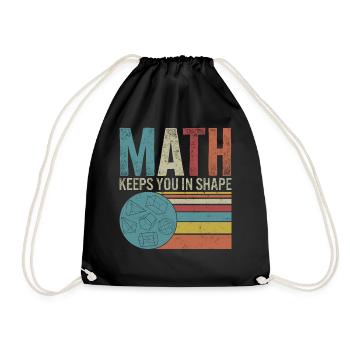 Chemise de professeur, Math vous garde en forme Vintage - Sac de sport léger - noir - Devant