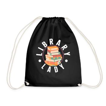 Chemise de lecture, bibliothèque Lady Tee, cadeau pour - Sac de sport léger - noir - Devant