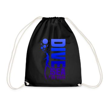 Tauchen, Apnoetauchen, Apnoe No Limit Freediving - Turnbeutel - Schwarz - Vorne