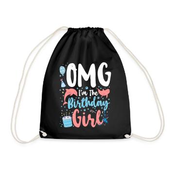 Dauphin Anniversaire Omg Je suis le - Sac de sport léger - noir - Devant