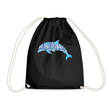 Dolphin - Turnbeutel - Schwarz - Vorne