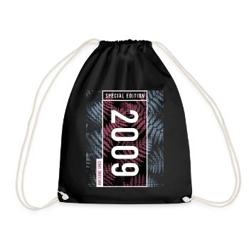 Special Edition 2009 Birthday Urban Graphic - Drawstring Bag - black - Front