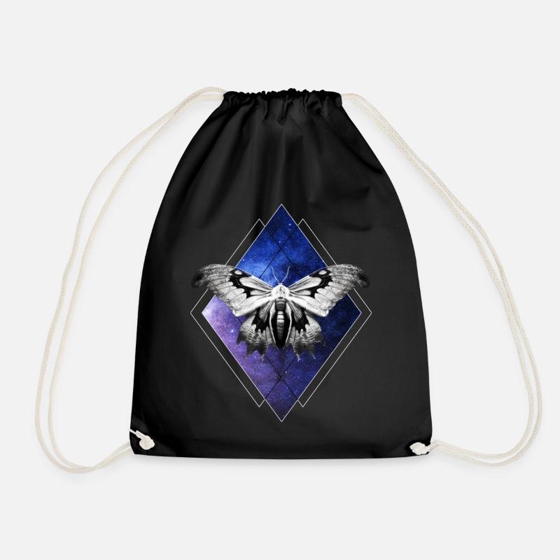 Celestial Moth Galaxy Space Aesthetic Butterfly In - Turnbeutel - Schwarz