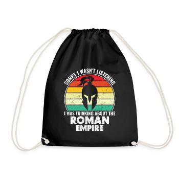 Thinking about the Roman Empire - Römisches Reich - Drawstring Bag - black - Front