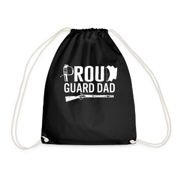 Garde papa chemise, fier garde papa Tee, cadeau pour - Sac de sport léger - noir - Devant